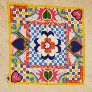 Moschino boutique! 100% Silk Scarf  (90x90 cm)